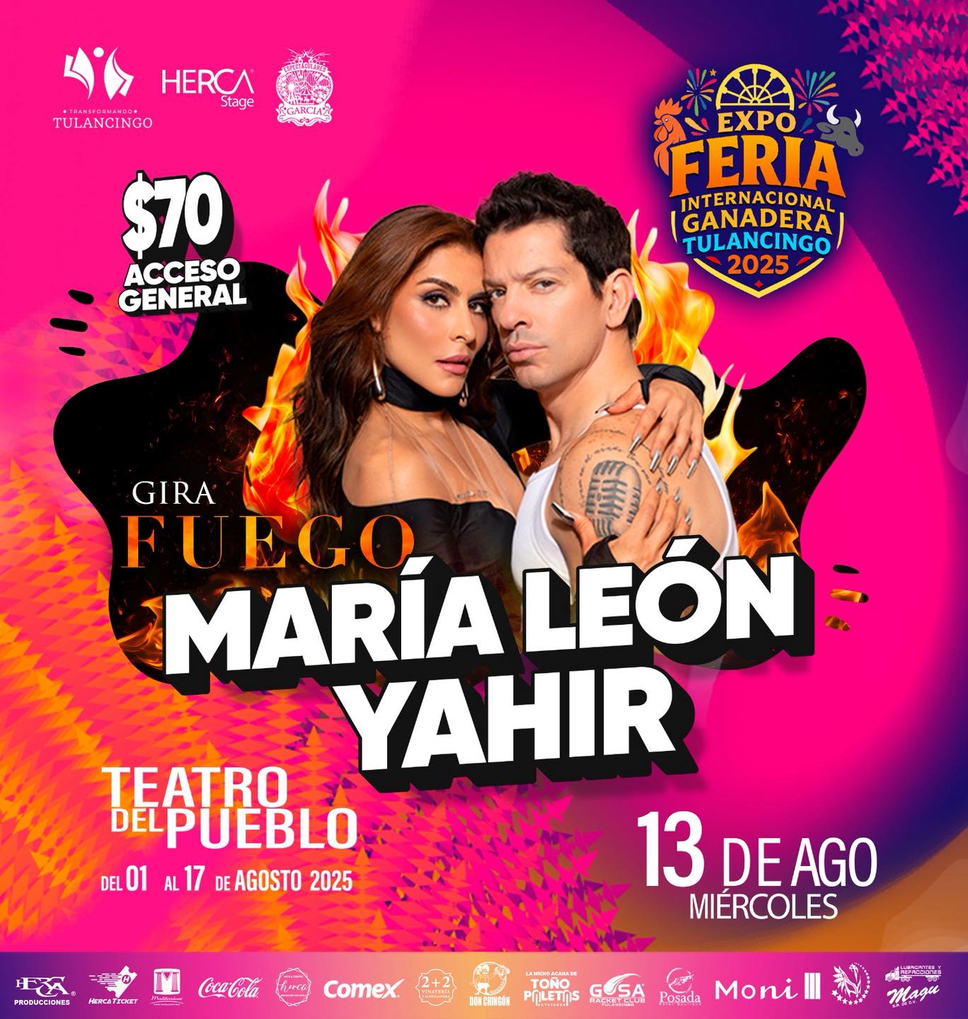 13 Agosto: María León y Yahír